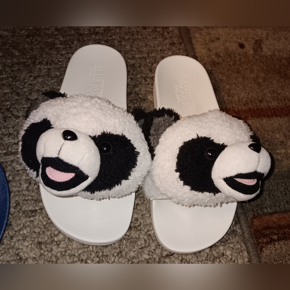 NWT Jeremy Scott Sample Adilite Teddy Slides